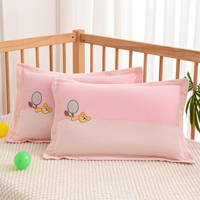 91家纺网 家纺一手货源 找家纺 织布人 2025新款枕芯A类全棉卡通儿童枕幼儿园午睡枕学生宿舍专用枕头-小卡拉 A类卡通小卡拉-粉色