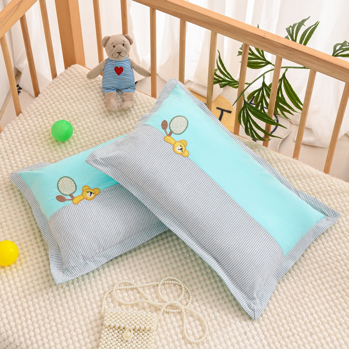 91家纺网 家纺一手货源 找家纺 织布人 2025新款枕芯A类全棉卡通儿童枕幼儿园午睡枕学生宿舍专用枕头-小卡拉 A类卡通小卡拉-湖蓝