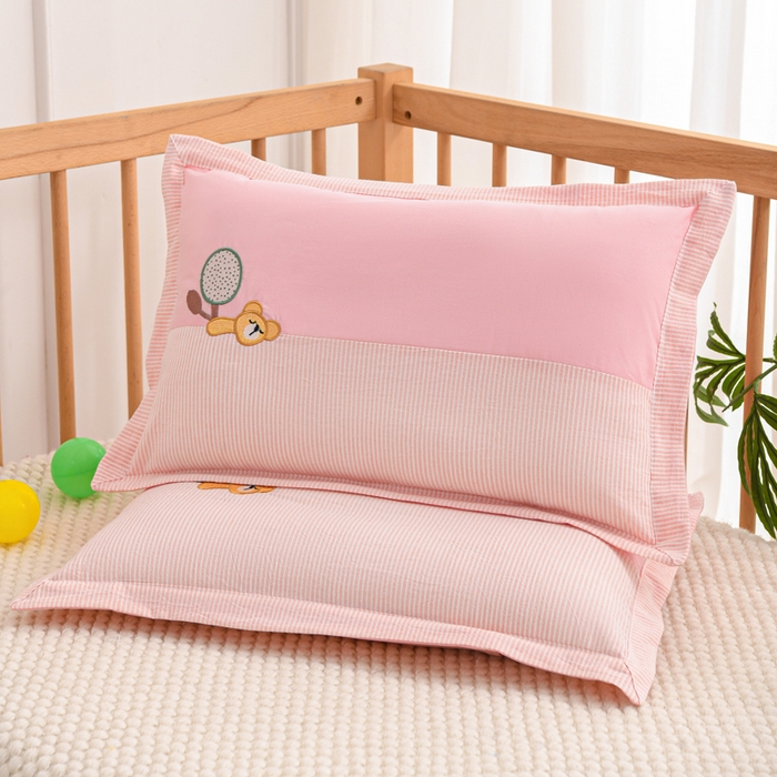 91家纺网 家纺一手货源 找家纺 织布人 2025新款枕芯A类全棉卡通儿童枕幼儿园午睡枕学生宿舍专用枕头-小卡拉 A类卡通小卡拉-粉色