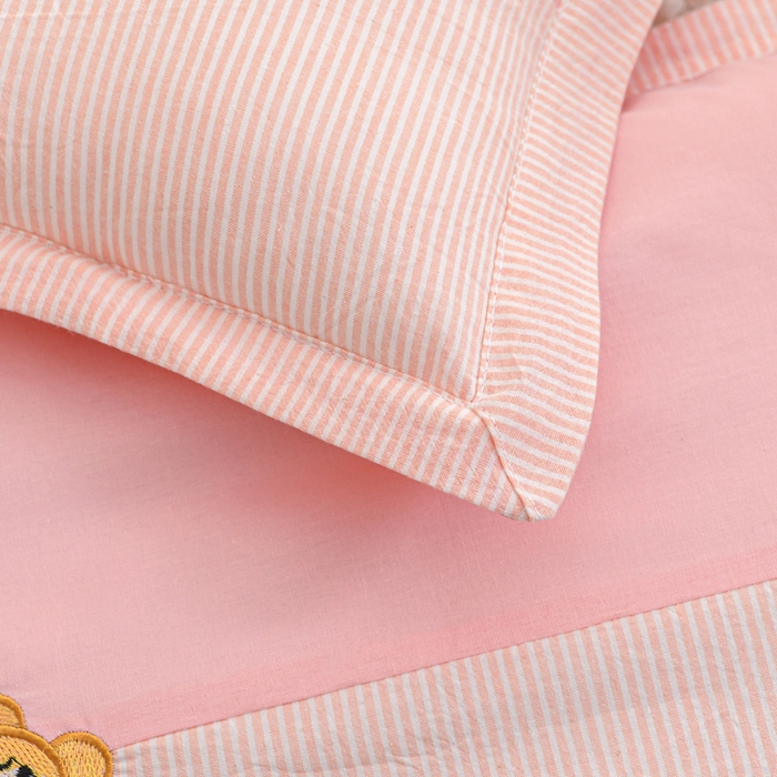 91家纺网 家纺一手货源 找家纺 织布人 2025新款枕芯A类全棉卡通儿童枕幼儿园午睡枕学生宿舍专用枕头-小卡拉 A类卡通小卡拉-粉色