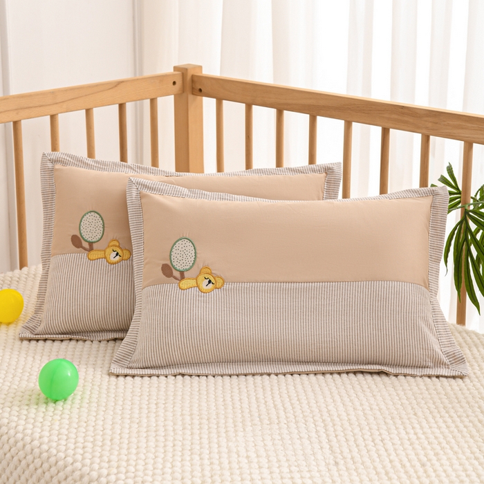 91家纺网 家纺一手货源 找家纺 织布人 2025新款枕芯A类全棉卡通儿童枕幼儿园午睡枕学生宿舍专用枕头-小卡拉 A类卡通小卡拉-卡其