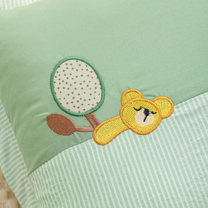 91家纺网 家纺一手货源 找家纺 织布人 2025新款枕芯A类全棉卡通儿童枕幼儿园午睡枕学生宿舍专用枕头-小卡拉 A类卡通小卡拉-果绿