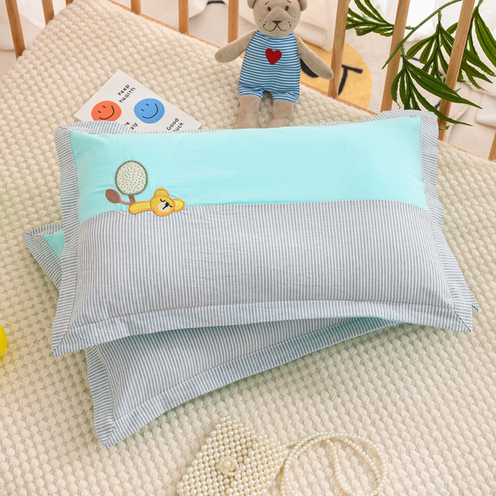 91家纺网 家纺一手货源 找家纺 织布人 2025新款枕芯A类全棉卡通儿童枕幼儿园午睡枕学生宿舍专用枕头-小卡拉 A类卡通小卡拉-湖蓝