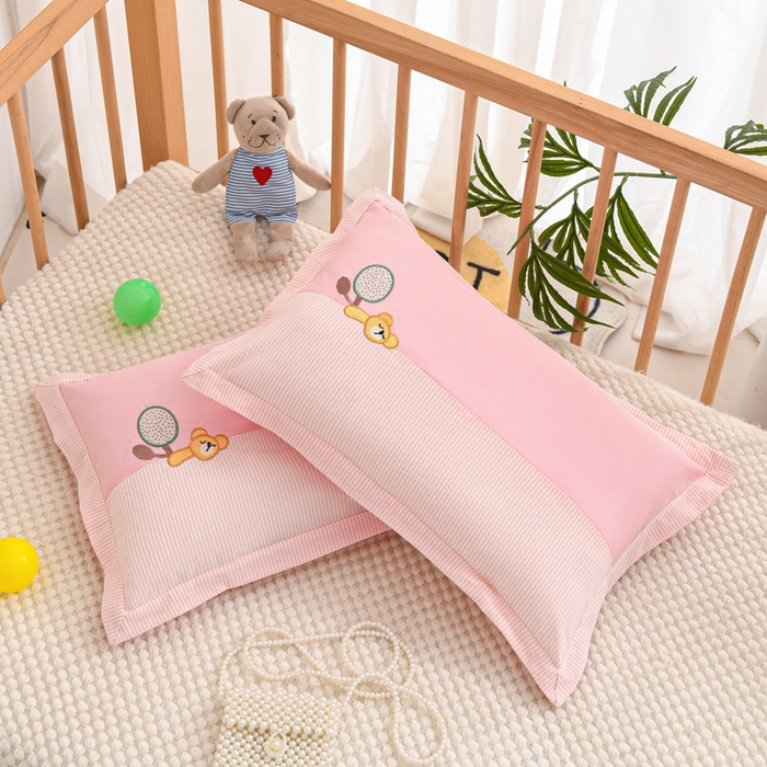 91家纺网 家纺一手货源 找家纺 织布人 2025新款枕芯A类全棉卡通儿童枕幼儿园午睡枕学生宿舍专用枕头-小卡拉 A类卡通小卡拉-粉色