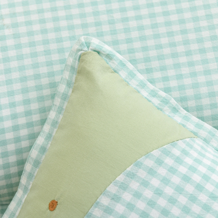 91家纺网 家纺一手货源 找家纺 织布人 2025新款枕芯A类全棉卡通儿童枕幼儿园午睡枕学生宿舍专用枕头-小米奇 A类卡通小米奇-果绿