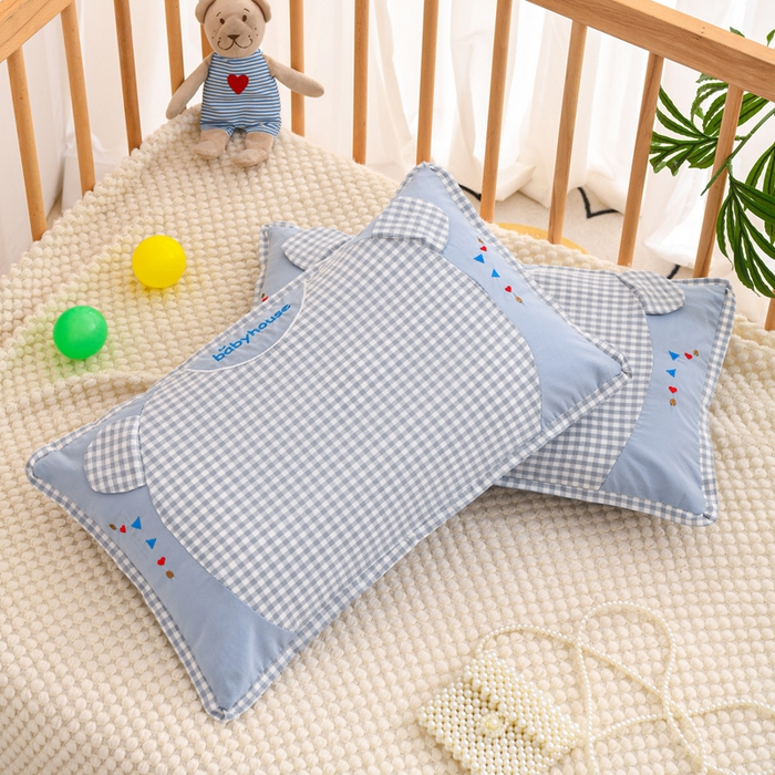 91家纺网 家纺一手货源 找家纺 织布人 2025新款枕芯A类全棉卡通儿童枕幼儿园午睡枕学生宿舍专用枕头-小米奇 A类卡通小米奇-蓝色