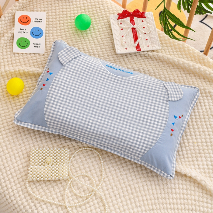 91家纺网 家纺一手货源 找家纺 织布人 2025新款枕芯A类全棉卡通儿童枕幼儿园午睡枕学生宿舍专用枕头-小米奇 A类卡通小米奇-蓝色