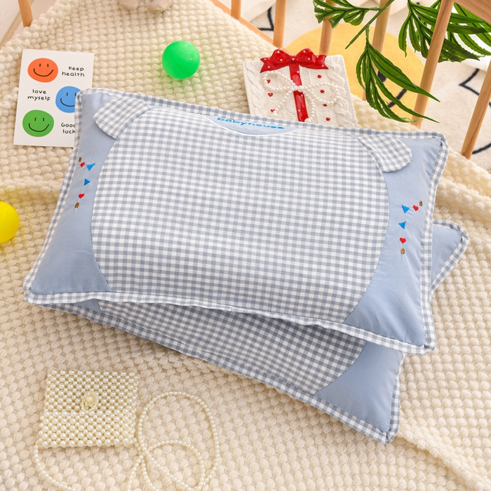 91家纺网 家纺一手货源 找家纺 织布人 2025新款枕芯A类全棉卡通儿童枕幼儿园午睡枕学生宿舍专用枕头-小米奇 A类卡通小米奇-蓝色