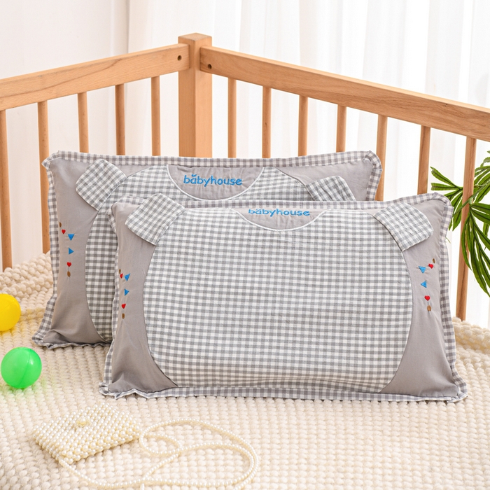 91家纺网 家纺一手货源 找家纺 织布人 2025新款枕芯A类全棉卡通儿童枕幼儿园午睡枕学生宿舍专用枕头-小米奇 A类卡通小米奇-灰色