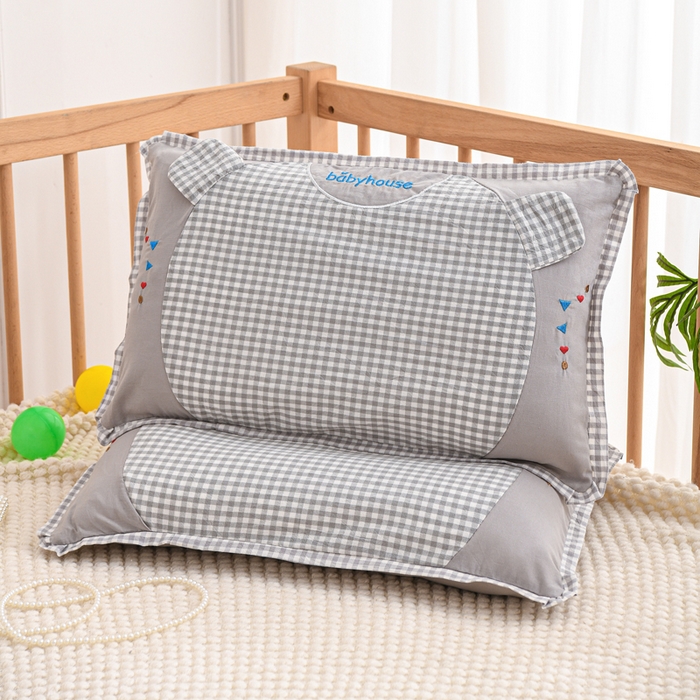 91家纺网 家纺一手货源 找家纺 织布人 2025新款枕芯A类全棉卡通儿童枕幼儿园午睡枕学生宿舍专用枕头-小米奇 A类卡通小米奇-灰色