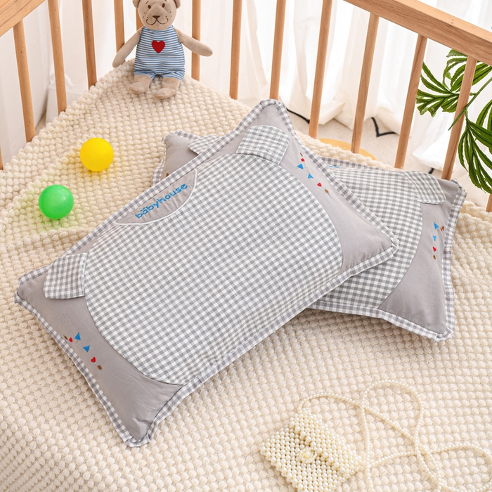 91家纺网 家纺一手货源 找家纺 织布人 2025新款枕芯A类全棉卡通儿童枕幼儿园午睡枕学生宿舍专用枕头-小米奇 A类卡通小米奇-灰色