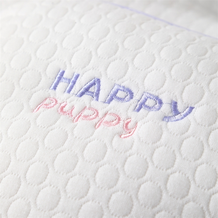 91家纺网 家纺一手货源 找家纺 （总）织布人 2025新款枕芯A类针织棉刺绣泡芙小狗儿童学生枕成人亲子枕头枕芯