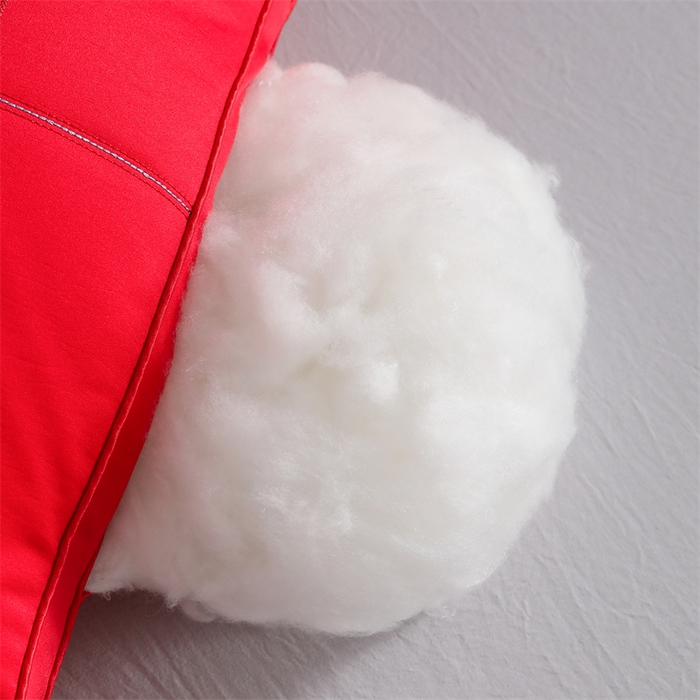 91家纺网 家纺一手货源 找家纺 织布人 2025新款枕芯轻奢A类贡缎天丝刺绣婚庆枕头大红结婚专用枕芯 A类贡缎天丝枕-天长地久