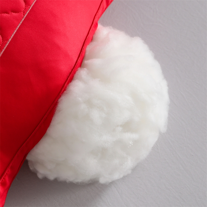 91家纺网 家纺一手货源 找家纺 织布人 2025新款枕芯轻奢A类贡缎天丝刺绣婚庆枕头大红结婚专用枕芯 A类贡缎天丝枕-盛世红妆