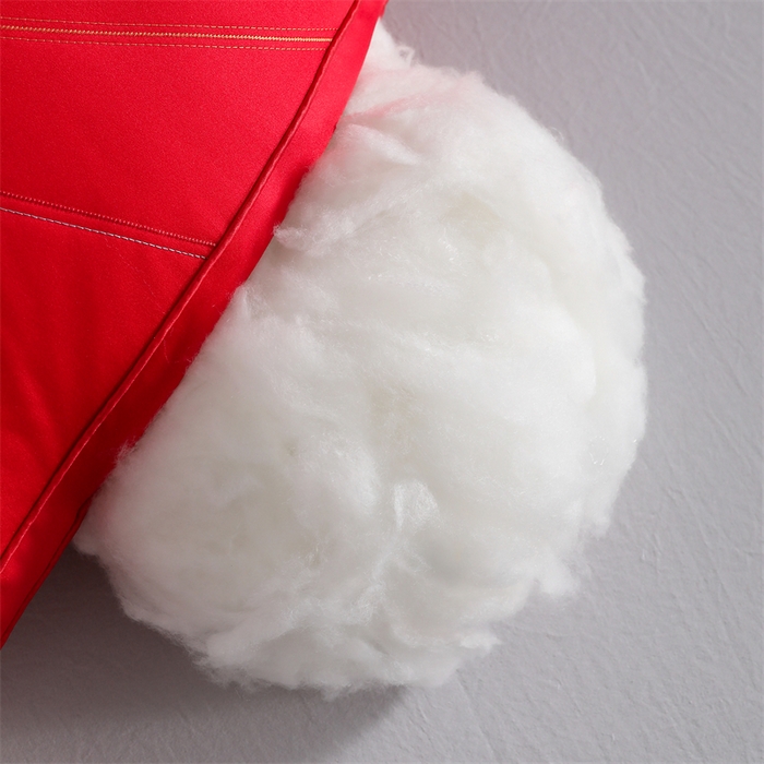 91家纺网 家纺一手货源 找家纺 织布人 2025新款枕芯轻奢A类贡缎天丝刺绣婚庆枕头大红结婚专用枕芯 A类贡缎天丝枕-吾家有喜