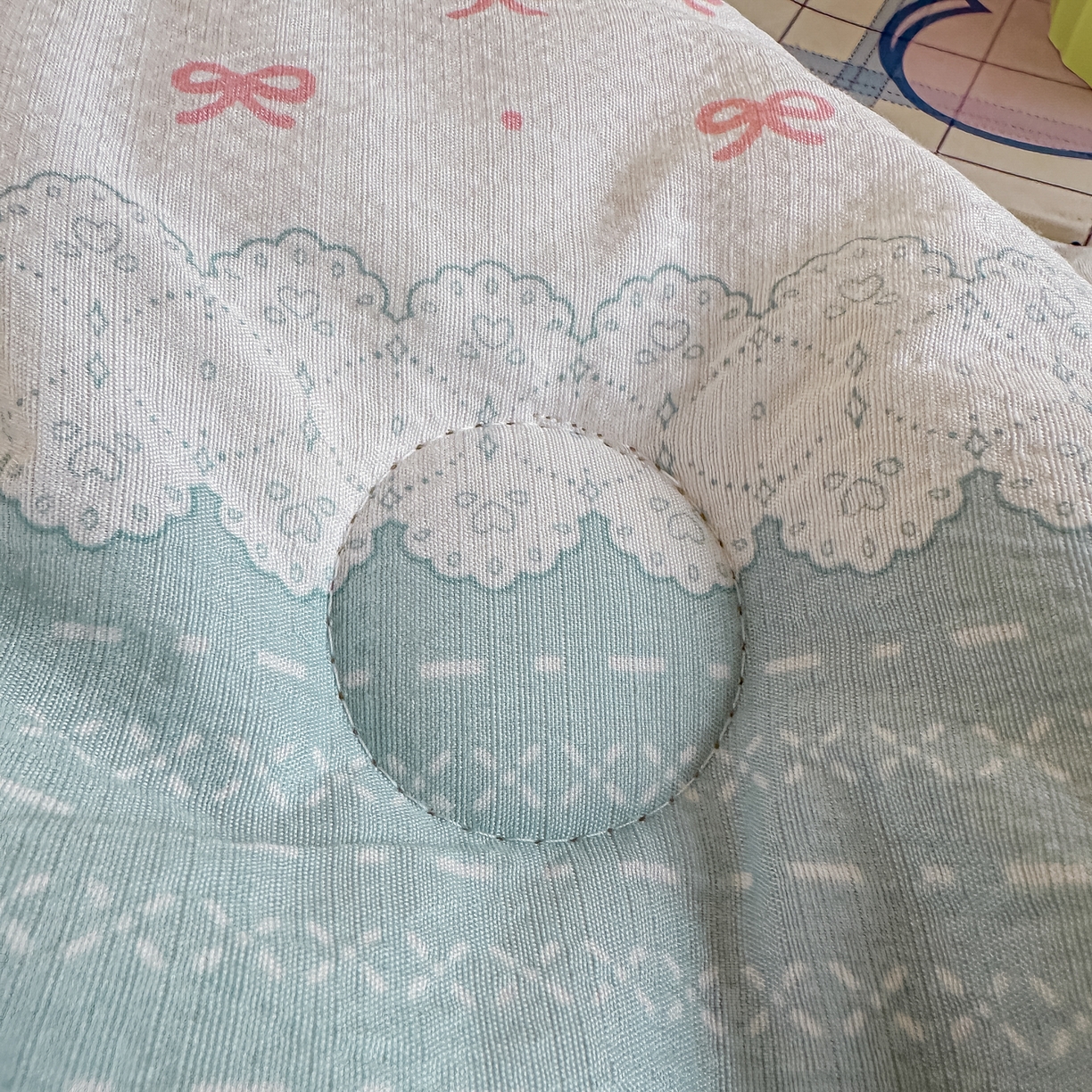 91家纺网 家纺一手货源 找家纺 佳鸿家纺 2025新款云感双层纱冬被软糯云朵棉春秋被被子加厚被芯 蓝格田园风