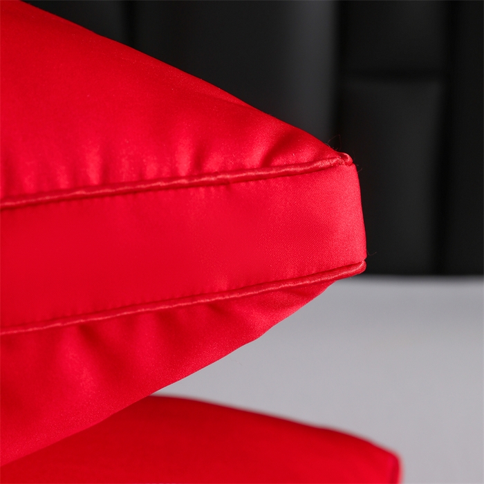 91家纺网 家纺一手货源 找家纺 织布人 2025新款枕芯轻奢A类贡缎天丝刺绣婚庆枕头大红结婚专用枕芯 A类贡缎天丝枕-一恋倾城