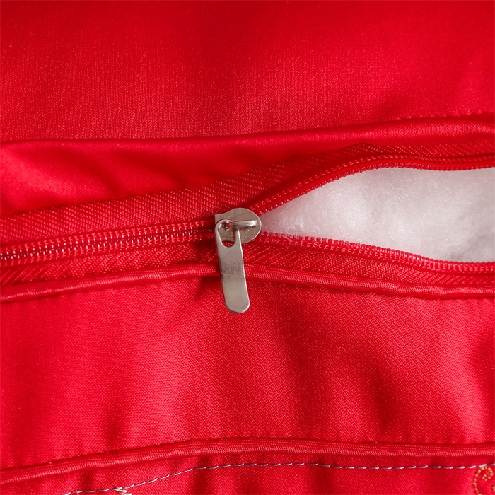 91家纺网 家纺一手货源 找家纺 织布人 2025新款枕芯轻奢A类贡缎天丝刺绣婚庆枕头大红结婚专用枕芯 A类贡缎天丝枕-一恋倾城