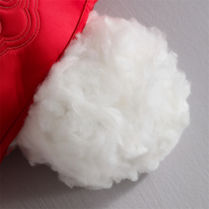 91家纺网 家纺一手货源 找家纺 织布人 2025新款枕芯轻奢A类贡缎天丝刺绣婚庆枕头大红结婚专用枕芯 A类贡缎天丝枕-喜结良缘