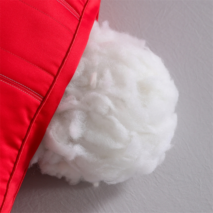 91家纺网 家纺一手货源 找家纺 织布人 2025新款枕芯轻奢A类贡缎天丝刺绣婚庆枕头大红结婚专用枕芯 A类贡缎天丝枕-禧礼相伴