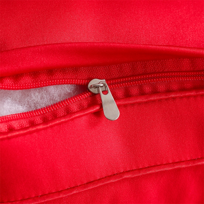 91家纺网 家纺一手货源 找家纺 织布人 2025新款枕芯轻奢A类贡缎天丝刺绣婚庆枕头大红结婚专用枕芯 A类贡缎天丝枕-山盟海誓