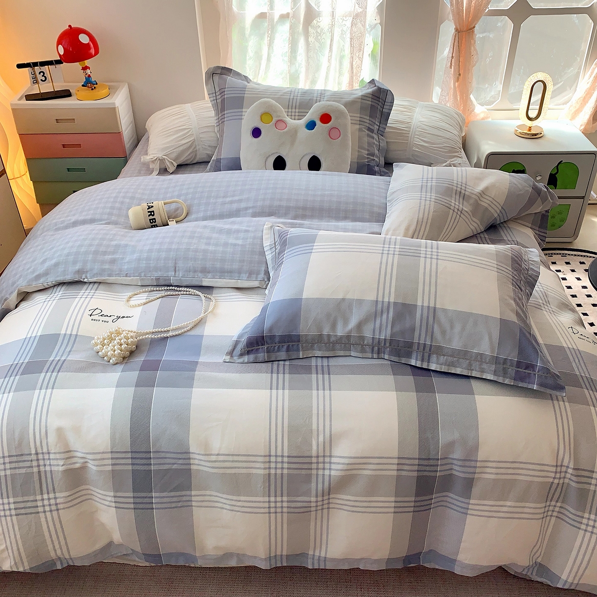 91家纺网 家纺一手货源 找家纺 （总）莱豫家纺 2025新款亲肤舒适小清新印花全棉四件套第七批