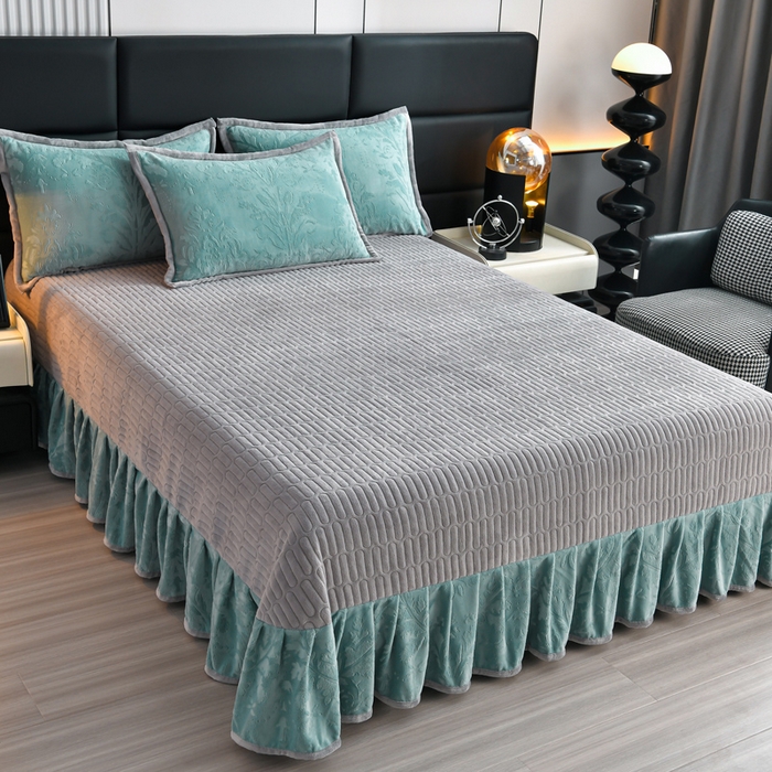 91家纺网 家纺一手货源 找家纺 （总）星窝家纺 2025新款雕花绒床盖四件套 控价标准139（直播拼多多淘宝）