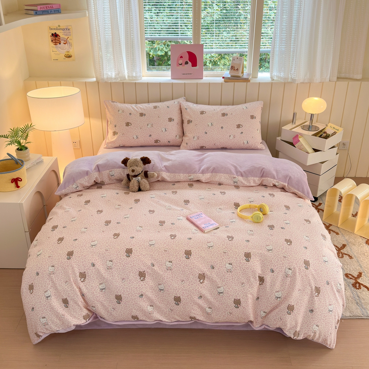 91家纺网 家纺一手货源 找家纺 （总）Sweet dreams甜梦 2025新款棉加绒印花四件套