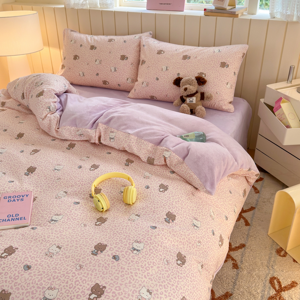 91家纺网 家纺一手货源 找家纺 （总）Sweet dreams甜梦 2025新款棉加绒印花四件套