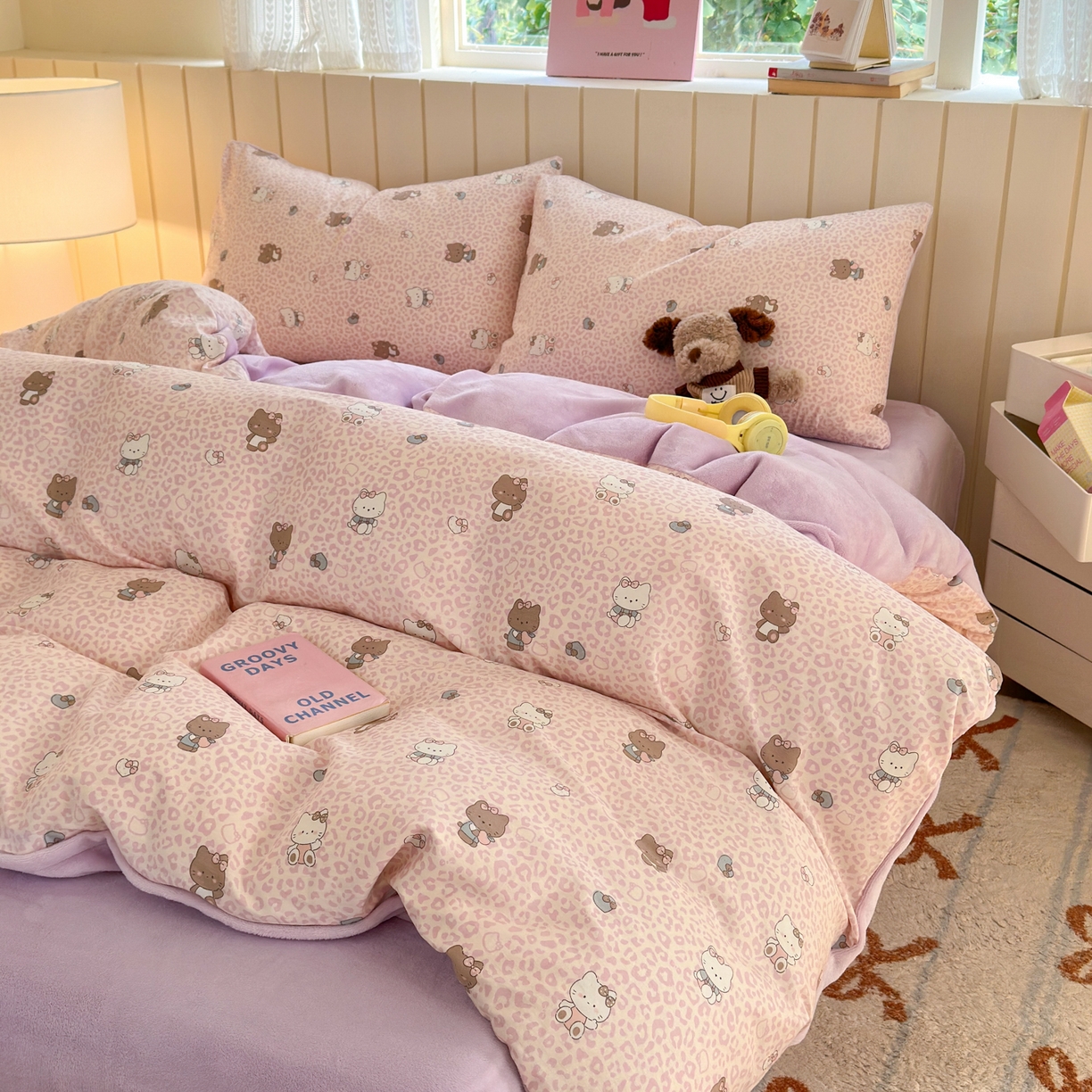 91家纺网 家纺一手货源 找家纺 （总）Sweet dreams甜梦 2025新款棉加绒印花四件套