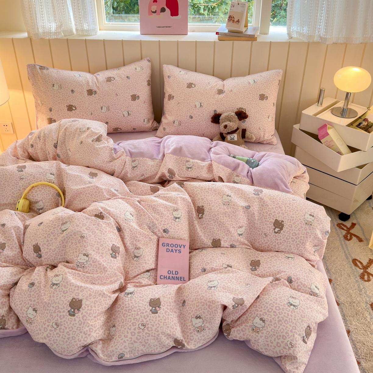 91家纺网 家纺一手货源 找家纺 （总）Sweet dreams甜梦 2025新款棉加绒印花四件套