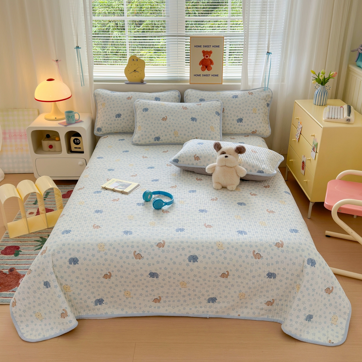 91家纺网 家纺一手货源 找家纺 （总）Sweet dreams甜梦 2025新款牛奶绒全棉床盖三件套