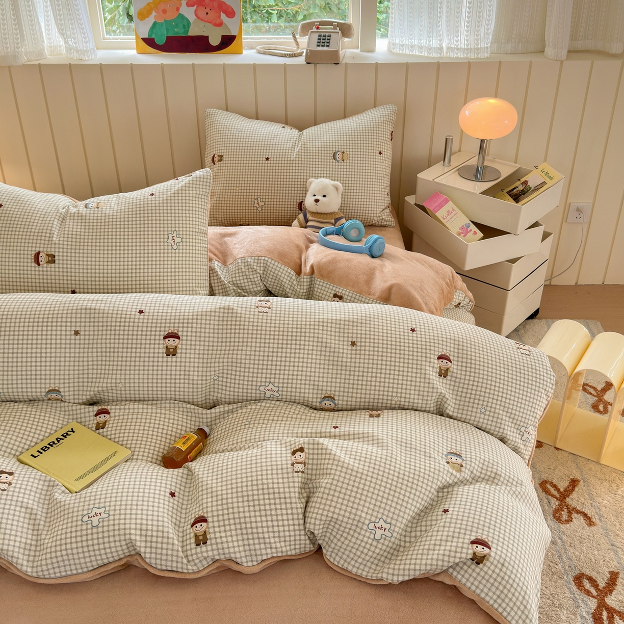 91家纺网 家纺一手货源 找家纺 （总）Sweet dreams甜梦 2025新款棉加绒印花四件套