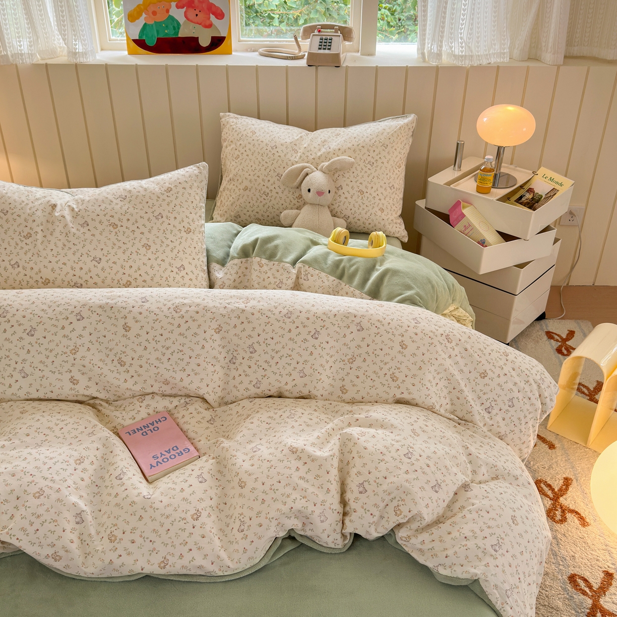 91家纺网 家纺一手货源 找家纺 （总）Sweet dreams甜梦 2025新款棉加绒印花四件套