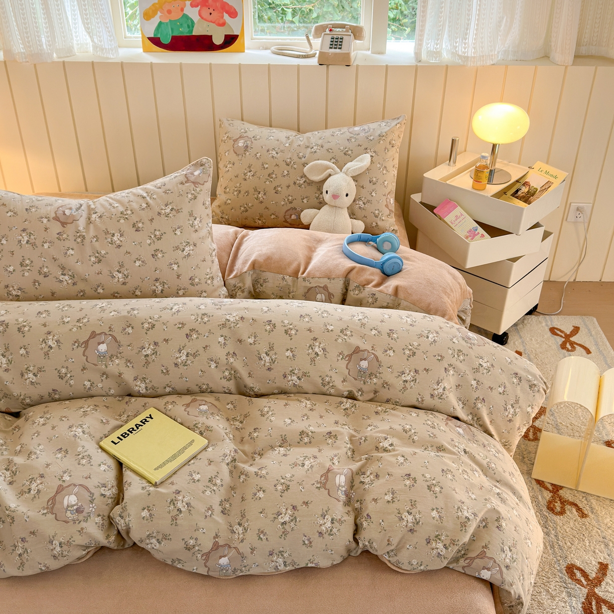 91家纺网 家纺一手货源 找家纺 （总）Sweet dreams甜梦 2025新款棉加绒印花四件套