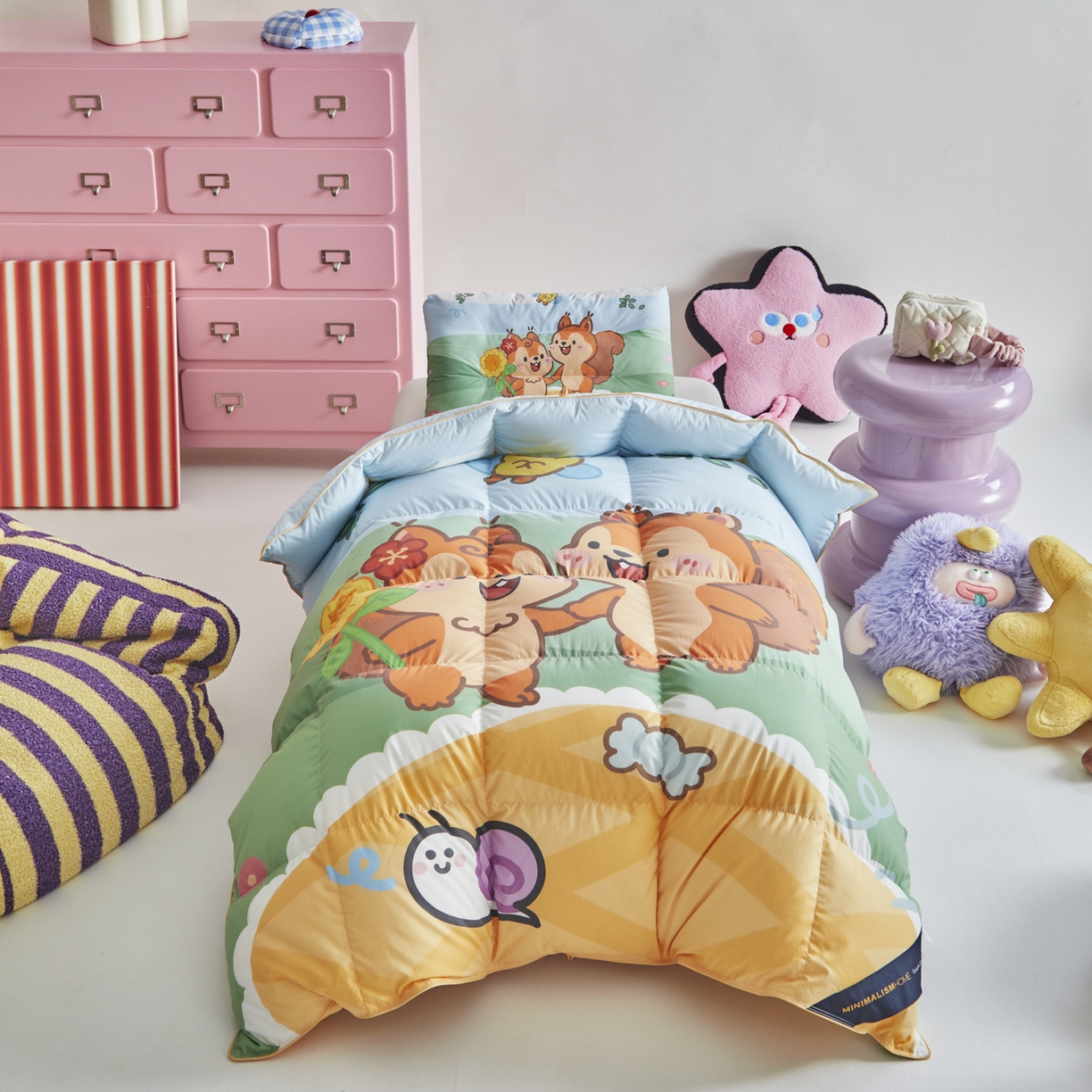 91家纺网 家纺一手货源 找家纺 （总）暖羽屋羽绒馆 2025新款天丝莱赛尔鹅绒丝被芯 抗菌 防螨羽毛被1.2米 白鹅绒丝 儿童学生被子1.5 春秋被