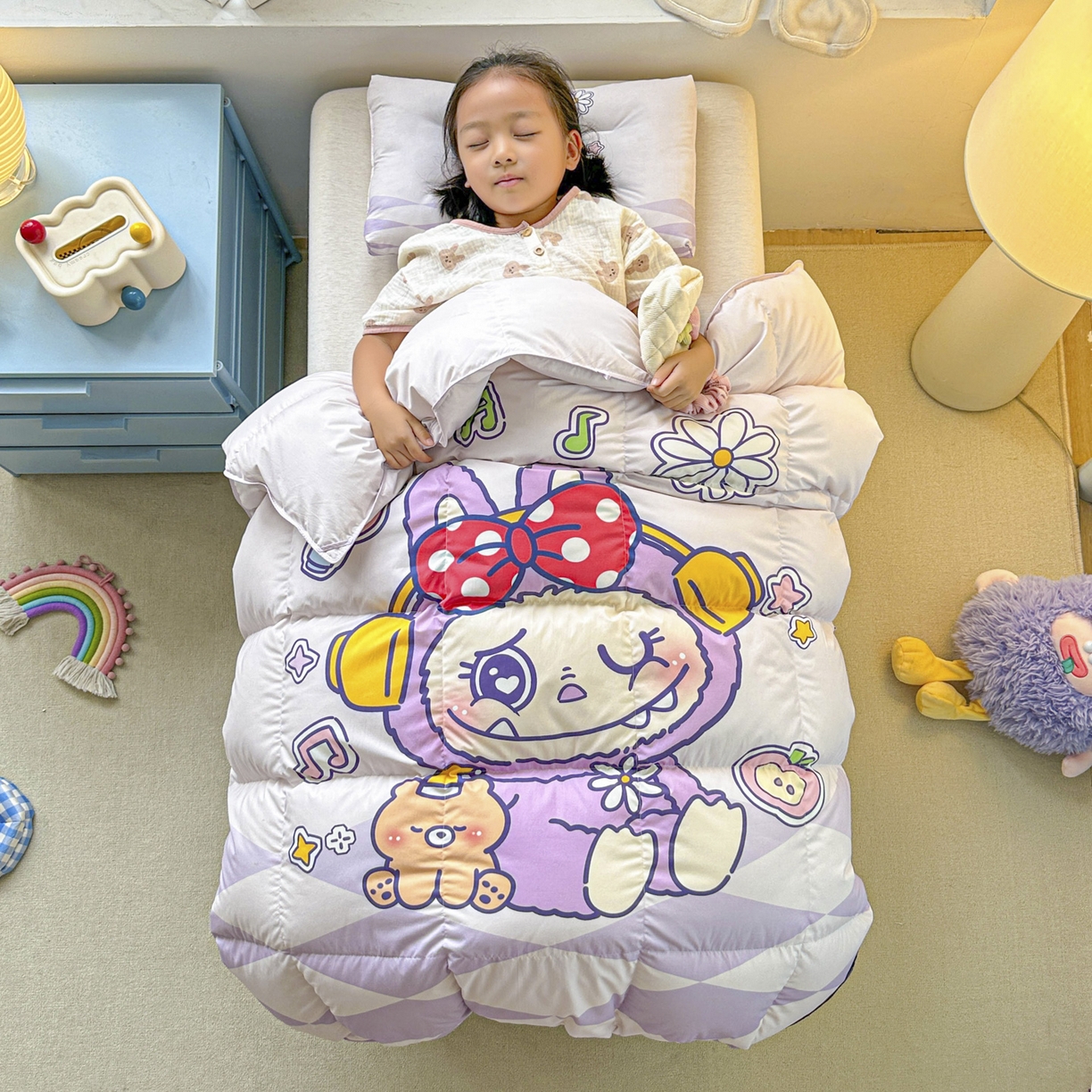 91家纺网 家纺一手货源 找家纺 （总）暖羽屋羽绒馆 2025新款天丝莱赛尔鹅绒丝被芯 抗菌 防螨羽毛被1.2米 白鹅绒丝 儿童学生被子1.5 春秋被