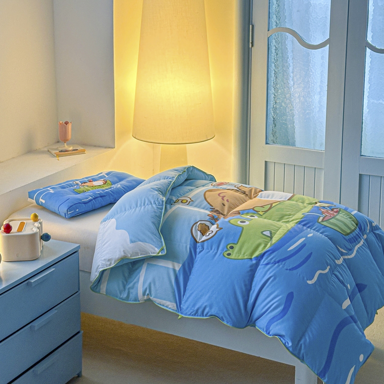 91家纺网 家纺一手货源 找家纺 暖羽屋羽绒馆 2025新款天丝莱赛尔鹅绒丝被芯 抗菌 防螨羽毛被1.2米 白鹅绒丝 儿童学生被子1.5 春秋被 给你满分2