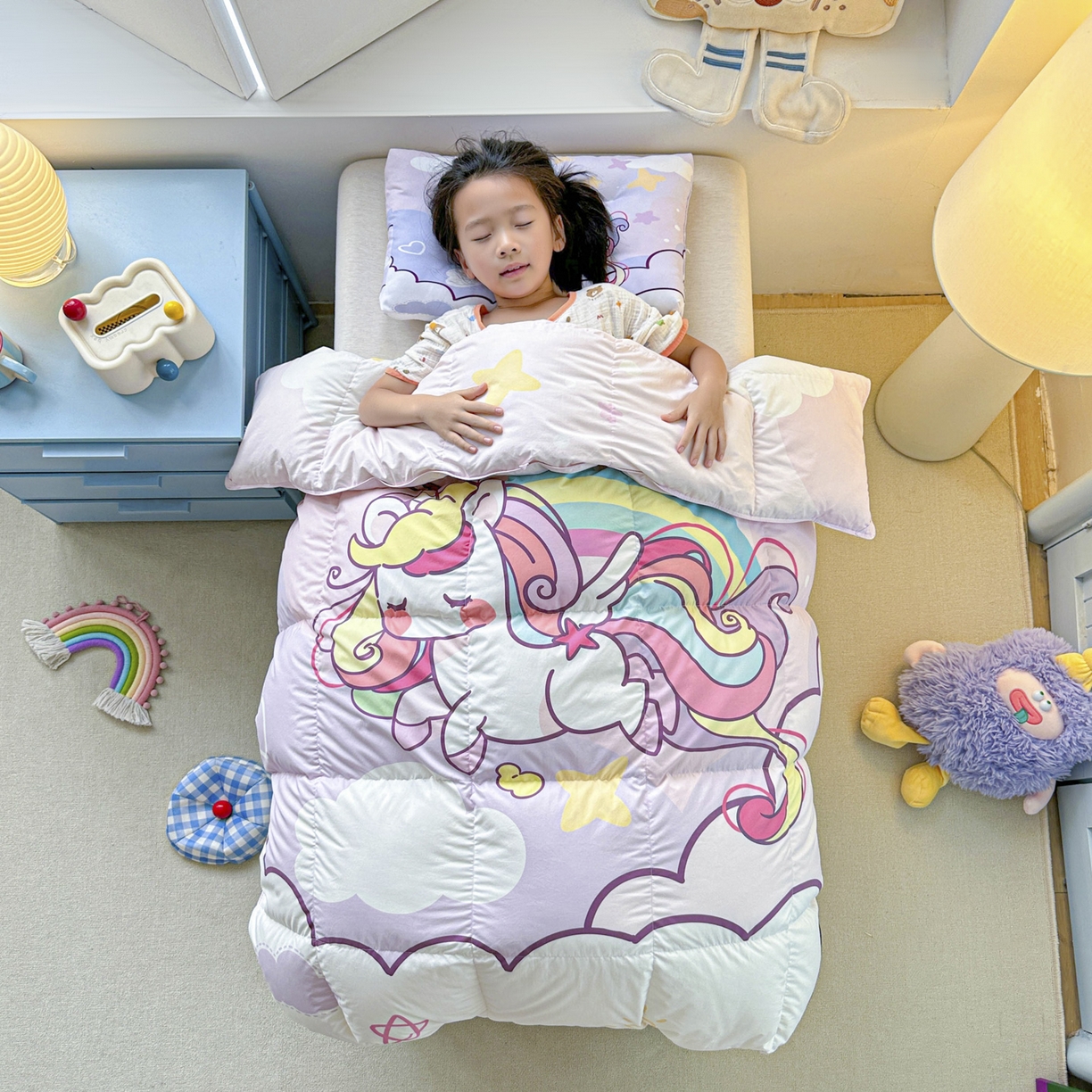 91家纺网 家纺一手货源 找家纺 （总）暖羽屋羽绒馆 2025新款天丝莱赛尔鹅绒丝被芯 抗菌 防螨羽毛被1.2米 白鹅绒丝 儿童学生被子1.5 春秋被