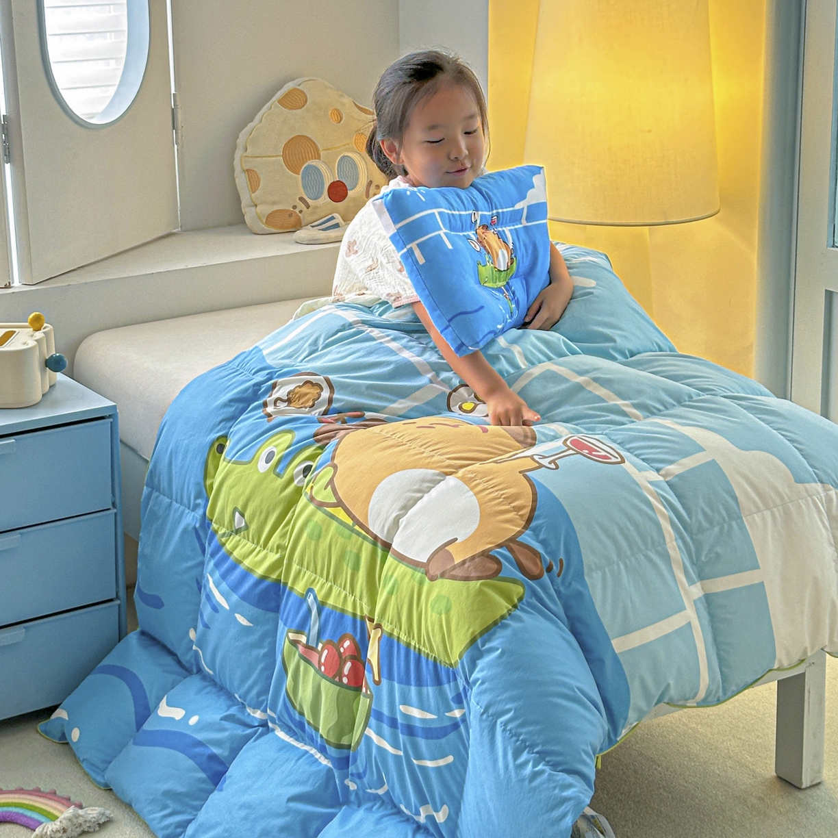 91家纺网 家纺一手货源 找家纺 暖羽屋羽绒馆 2025新款天丝莱赛尔鹅绒丝被芯 抗菌 防螨羽毛被1.2米 白鹅绒丝 儿童学生被子1.5 春秋被 给你满分2