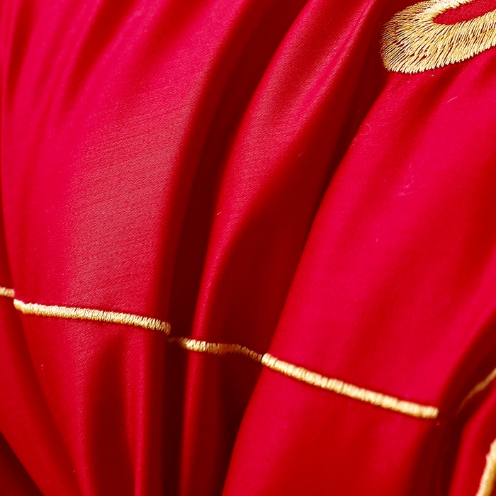 91家纺网 家纺一手货源 找家纺 （总）糖果枕芯 2025新款刺绣婚庆大红枕芯新款婚庆枕芯-永结同心