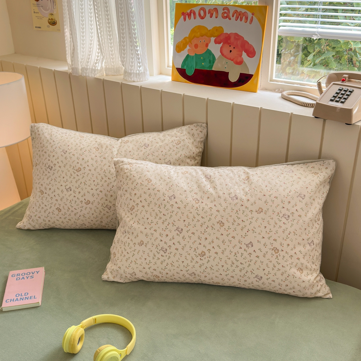 91家纺网 家纺一手货源 找家纺 Sweet dreams甜梦 2025新款棉加绒印花四件套 花园兔子