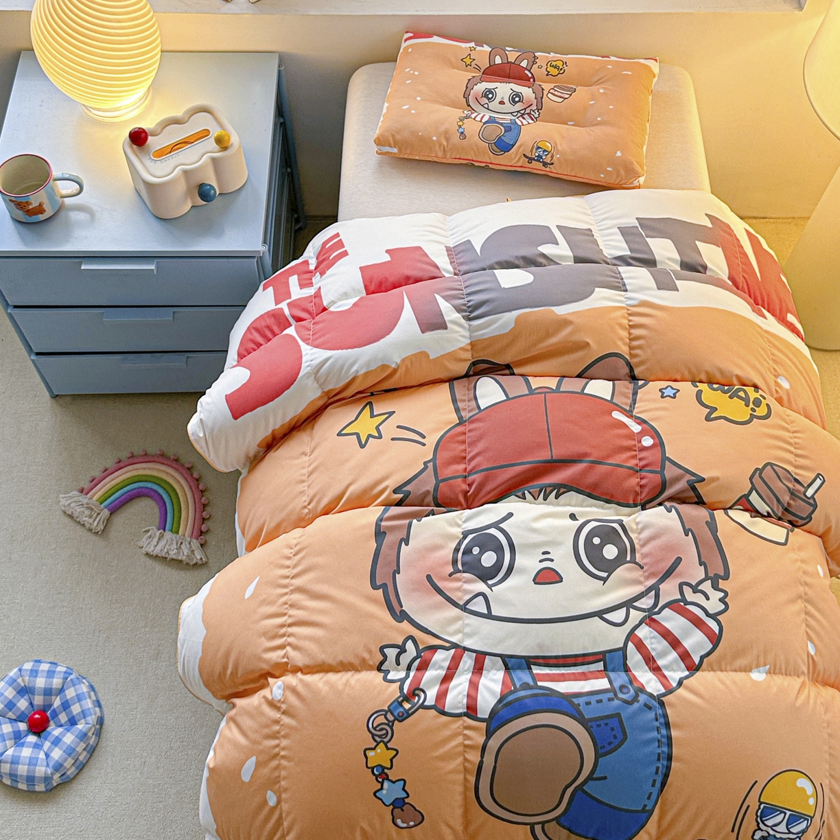 91家纺网 家纺一手货源 找家纺 暖羽屋羽绒馆 2025新款天丝莱赛尔鹅绒丝被芯 抗菌 防螨羽毛被1.2米 白鹅绒丝 儿童学生被子1.5 春秋被 运动拉布特