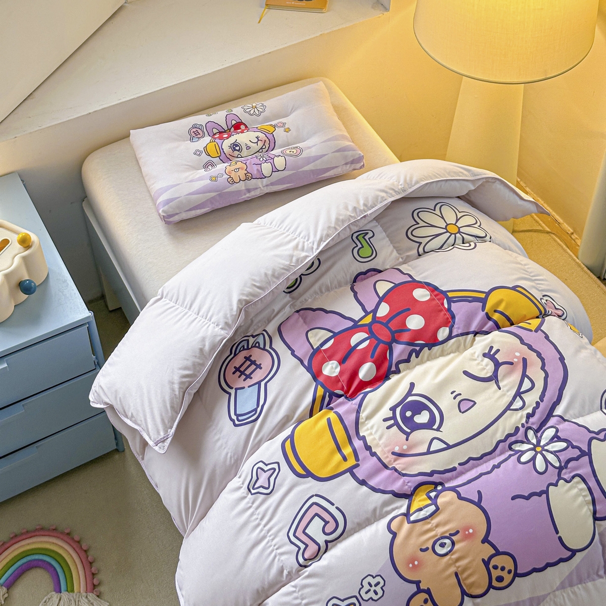 91家纺网 家纺一手货源 找家纺 暖羽屋羽绒馆 2025新款天丝莱赛尔鹅绒丝被芯 抗菌 防螨羽毛被1.2米 白鹅绒丝 儿童学生被子1.5 春秋被 紫色拉布尔