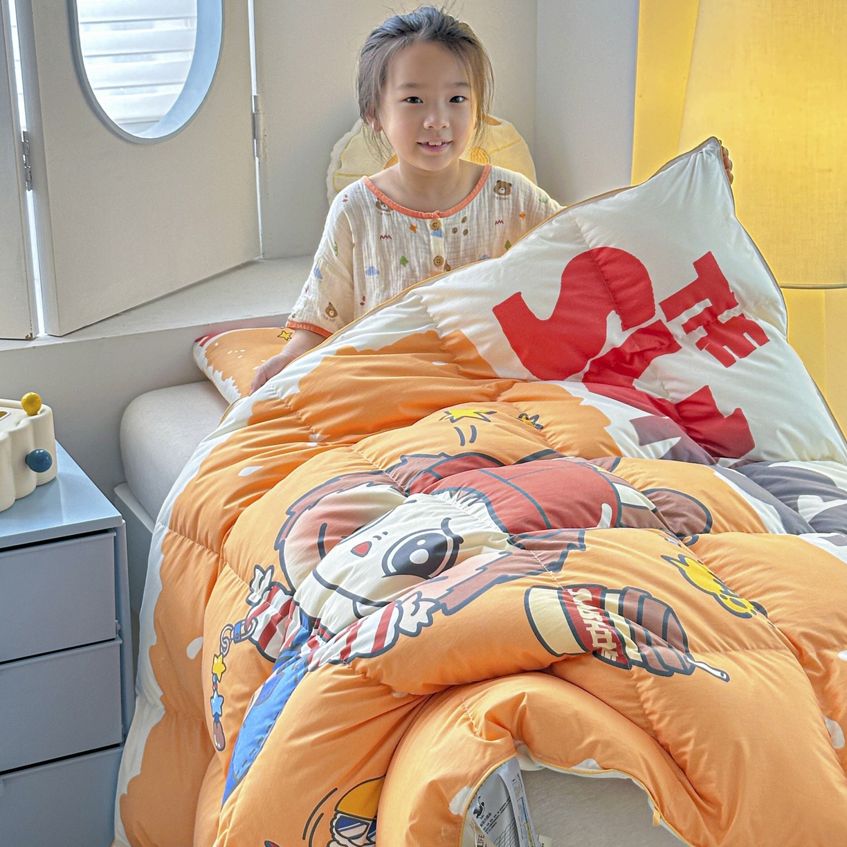 91家纺网 家纺一手货源 找家纺 暖羽屋羽绒馆 2025新款天丝莱赛尔鹅绒丝被芯 抗菌 防螨羽毛被1.2米 白鹅绒丝 儿童学生被子1.5 春秋被 运动拉布特