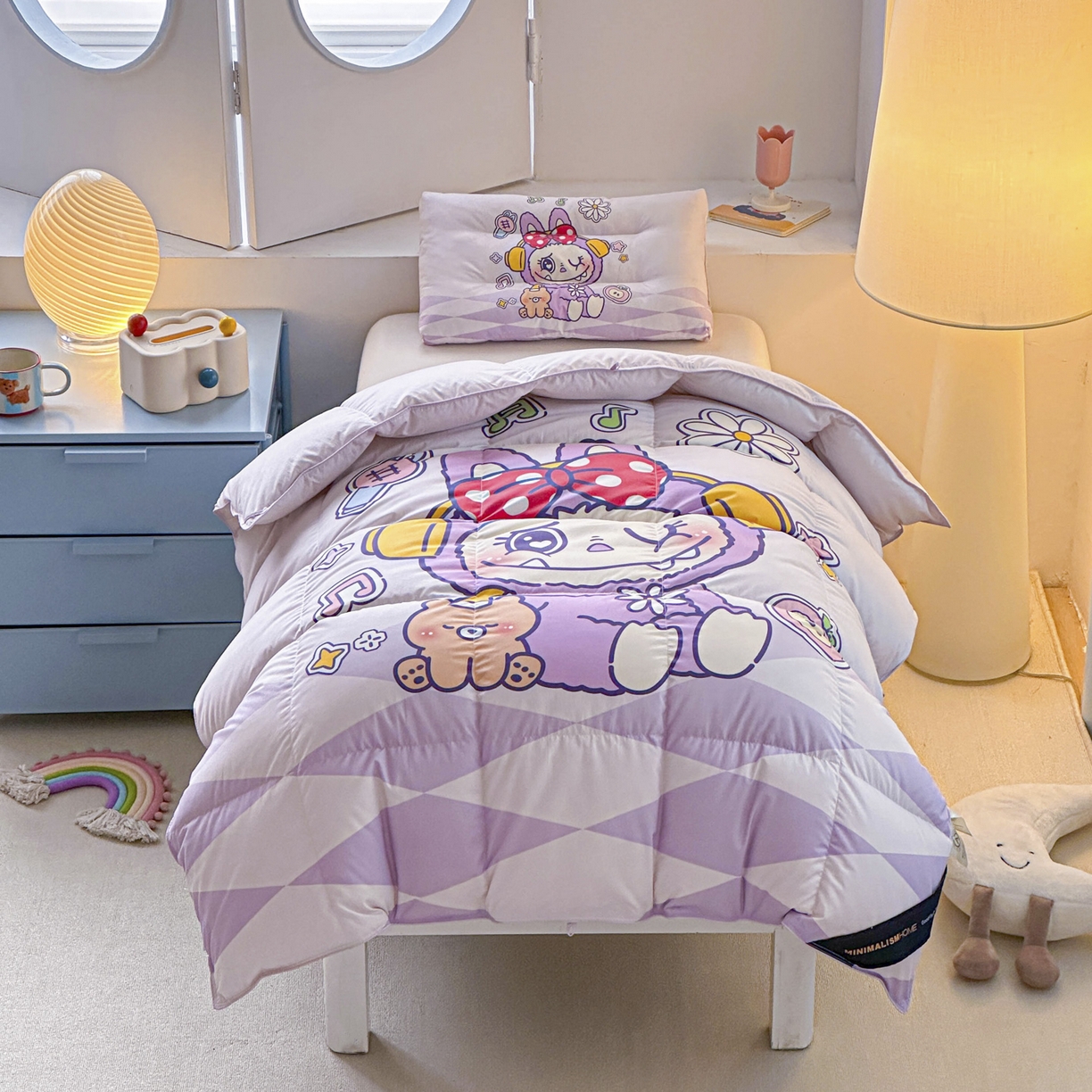 91家纺网 家纺一手货源 找家纺 暖羽屋羽绒馆 2025新款天丝莱赛尔鹅绒丝被芯 抗菌 防螨羽毛被1.2米 白鹅绒丝 儿童学生被子1.5 春秋被 紫色拉布尔