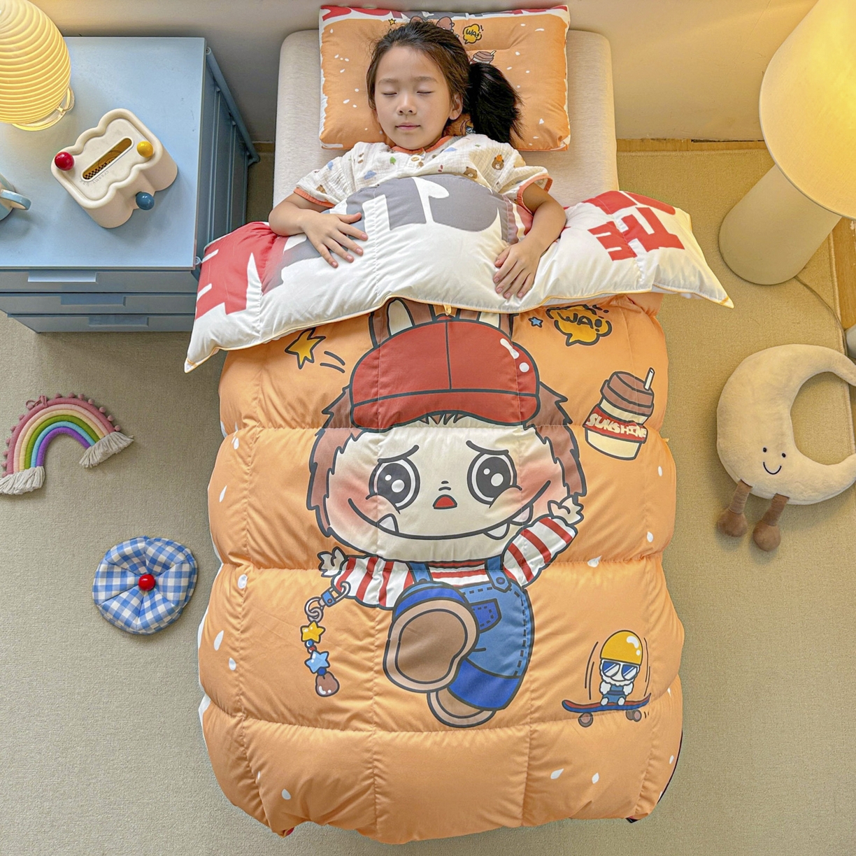 暖羽屋羽绒馆 2025新款天丝莱赛尔鹅绒丝被芯 抗菌 防螨羽毛被1.2米 白鹅绒丝 儿童学生被子1.5 春秋被 运动拉布特