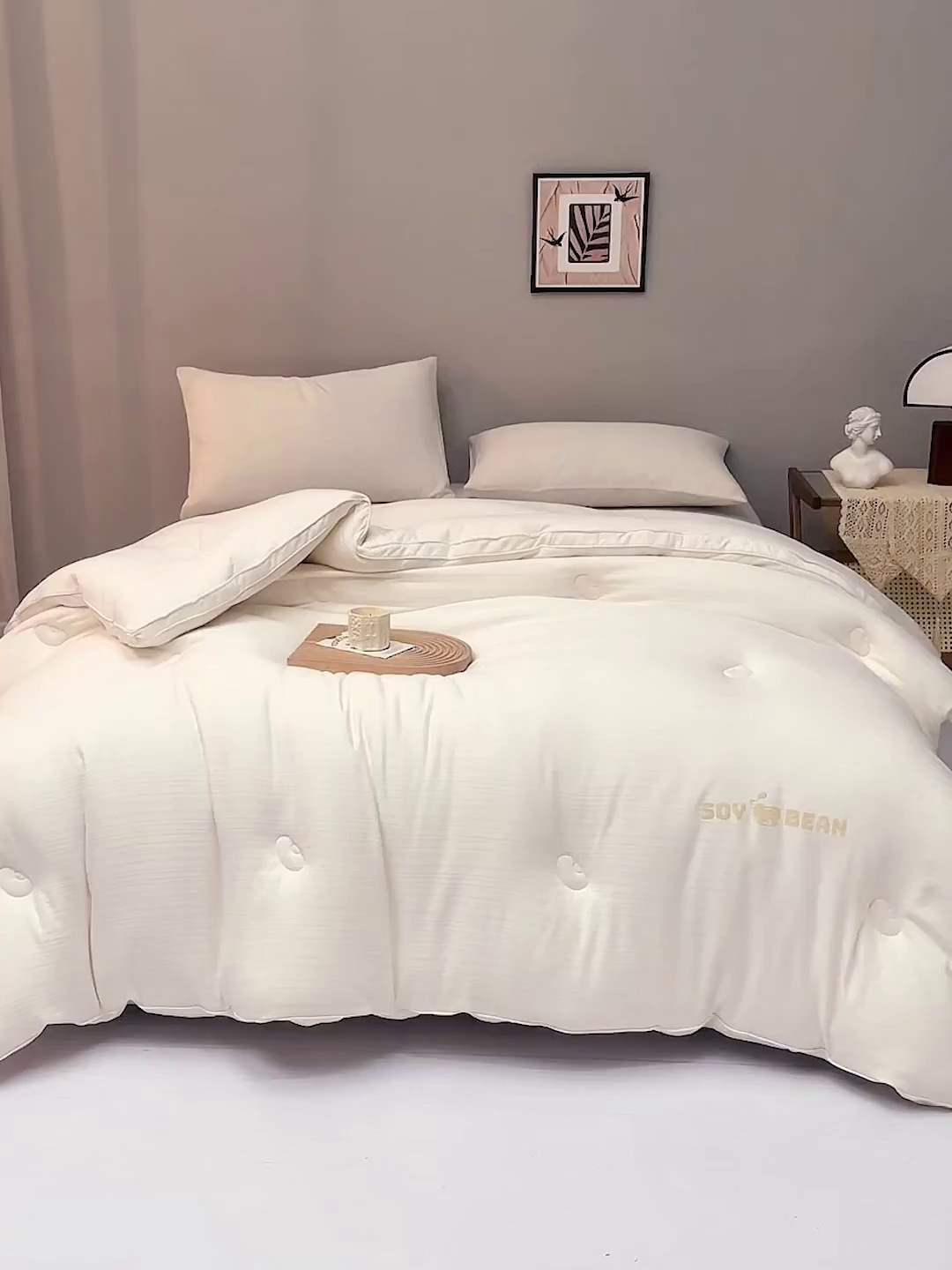 91家纺网 家纺一手货源 找家纺 （总）恒科家纺 2025新款提花55%李官奇大豆纤维大豆被春秋被冬被被芯空调被（提供买家秀）