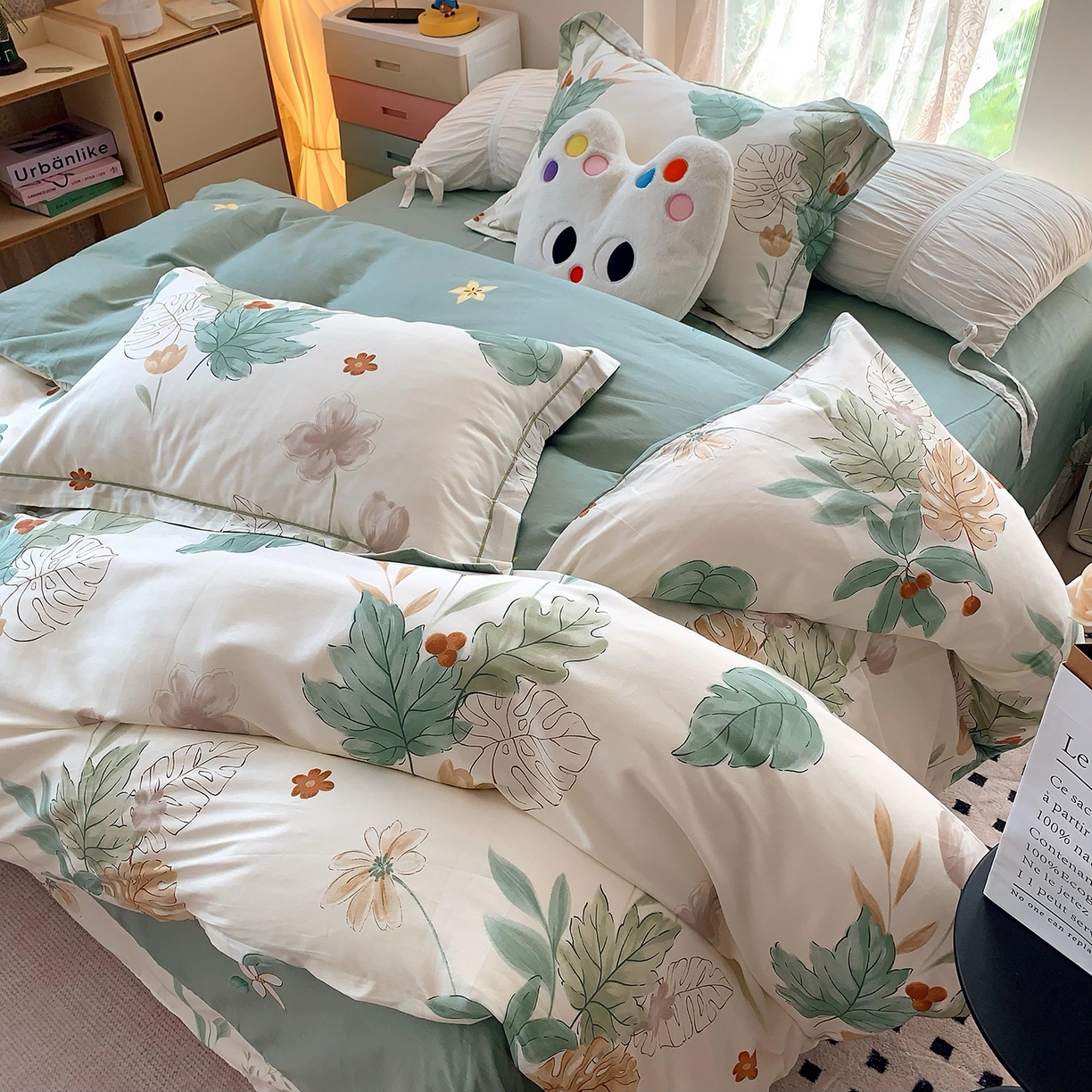 91家纺网 家纺一手货源 找家纺 莱豫家纺 2025新款亲肤舒适小清新印花全棉四件套第七批 远山含黛