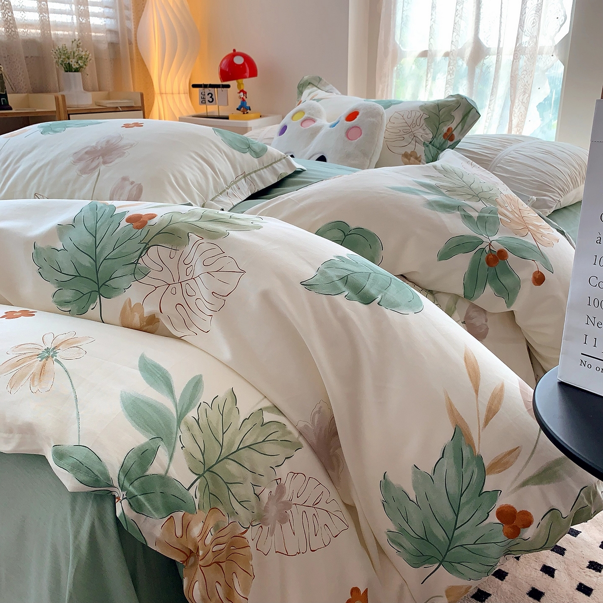 91家纺网 家纺一手货源 找家纺 莱豫家纺 2025新款亲肤舒适小清新印花全棉四件套第七批 远山含黛